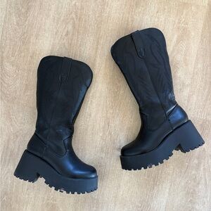 Western moto boots